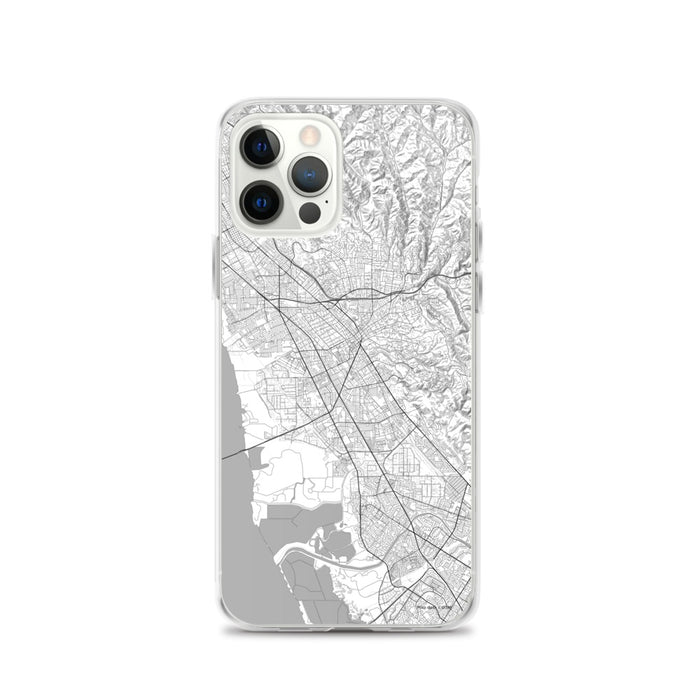 Custom iPhone 12 Pro Hayward California Map Phone Case in Classic
