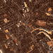 Hayward California Map Print in Ember Style Zoomed In Close Up Showing Details