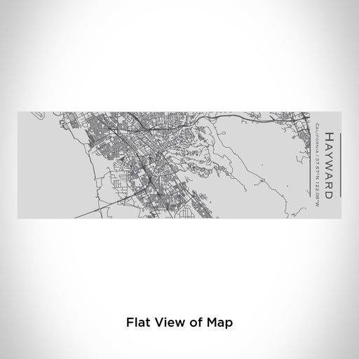 Rendered View of Hayward California Map Engraving on 10oz Stainless Steel Insulated Cup with Sipping Lid