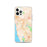 Custom iPhone 12 Pro Hayward California Map Phone Case in Watercolor