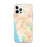 Custom iPhone 12 Pro Max Hayward California Map Phone Case in Watercolor