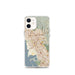 Custom iPhone 12 mini Hayward California Map Phone Case in Woodblock