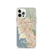 Custom iPhone 12 Pro Hayward California Map Phone Case in Woodblock