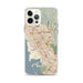 Custom iPhone 12 Pro Max Hayward California Map Phone Case in Woodblock