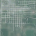 Hazen Arkansas Map Print in Afternoon Style Zoomed In Close Up Showing Details