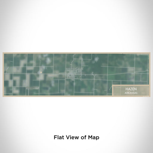 Flat View of Map Custom Hazen Arkansas Map Enamel Mug in Afternoon