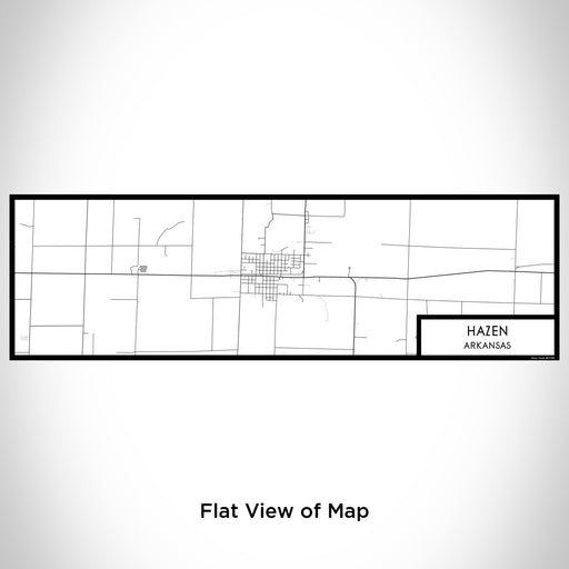 Flat View of Map Custom Hazen Arkansas Map Enamel Mug in Classic