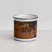 Front View Custom Hazen Arkansas Map Enamel Mug in Ember