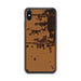 Custom iPhone XS Max Hazen Arkansas Map Phone Case in Ember