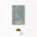 12x18 Healdsburg California Map Print Portrait Orientation in Afternoon Style With Small Cactus Plant in White Planter