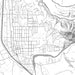 Healdsburg California Map Print in Classic Style Zoomed In Close Up Showing Details