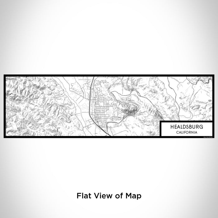 Flat View of Map Custom Healdsburg California Map Enamel Mug in Classic