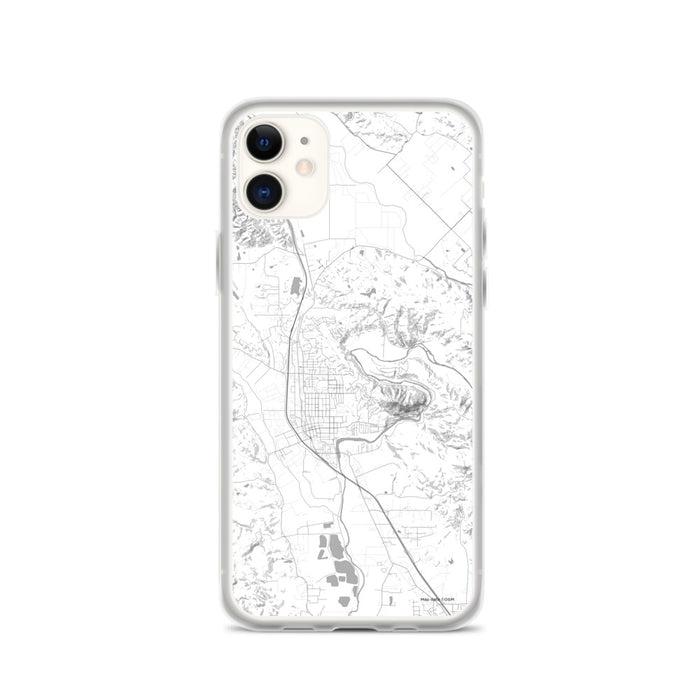 Custom iPhone 11 Healdsburg California Map Phone Case in Classic