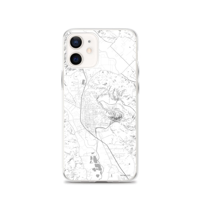 Custom iPhone 12 Healdsburg California Map Phone Case in Classic