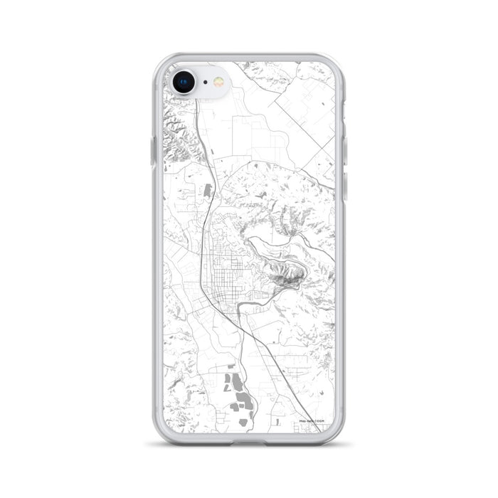 Custom iPhone SE Healdsburg California Map Phone Case in Classic