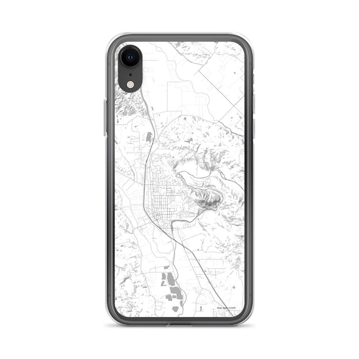 Custom iPhone XR Healdsburg California Map Phone Case in Classic