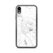 Custom iPhone XR Healdsburg California Map Phone Case in Classic