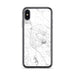 Custom iPhone X/XS Healdsburg California Map Phone Case in Classic