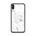 Custom iPhone XS Max Healdsburg California Map Phone Case in Classic