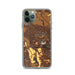 Custom iPhone 11 Pro Healdsburg California Map Phone Case in Ember