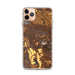 Custom iPhone 11 Pro Max Healdsburg California Map Phone Case in Ember