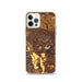 Custom iPhone 12 Pro Healdsburg California Map Phone Case in Ember