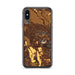 Custom iPhone X/XS Healdsburg California Map Phone Case in Ember