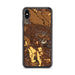 Custom iPhone XS Max Healdsburg California Map Phone Case in Ember