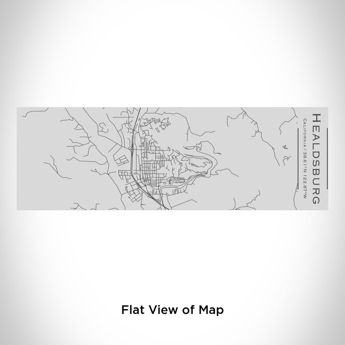 Rendered View of Healdsburg California Map Engraving on 10oz Stainless Steel Insulated Cup with Sipping Lid