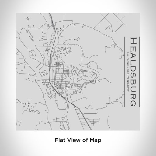 Rendered View of Healdsburg California Map Engraving on 17oz Stainless Steel Insulated Tumbler
