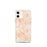 Custom iPhone 12 mini Healdsburg California Map Phone Case in Watercolor