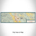 Flat View of Map Custom Healdsburg California Map Enamel Mug in Woodblock