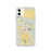 Custom iPhone 11 Healdsburg California Map Phone Case in Woodblock