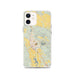 Custom iPhone 12 Healdsburg California Map Phone Case in Woodblock