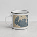 Left View Custom Heber Springs Arkansas Map Enamel Mug in Afternoon