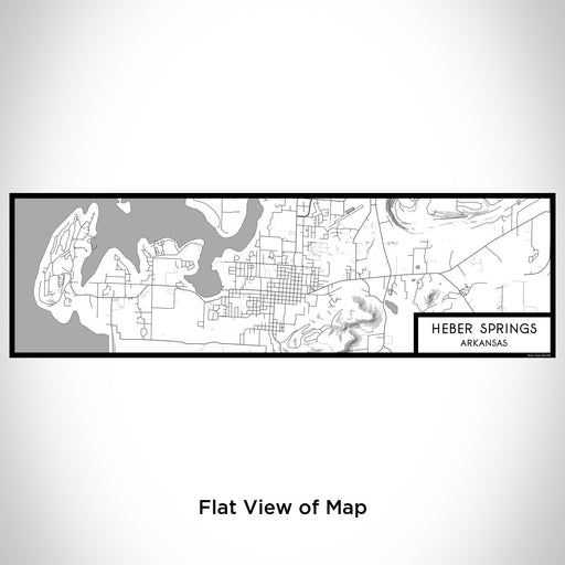 Flat View of Map Custom Heber Springs Arkansas Map Enamel Mug in Classic