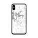 Custom iPhone X/XS Heber Springs Arkansas Map Phone Case in Classic