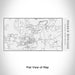 Rendered View of Heber Springs Arkansas Map Engraving on 17oz Stainless Steel Insulated Cola Bottle in White