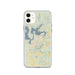 Custom iPhone 11 Heber Springs Arkansas Map Phone Case in Woodblock