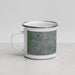 Left View Custom Heflin Alabama Map Enamel Mug in Afternoon