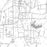 Heflin Alabama Map Print in Classic Style Zoomed In Close Up Showing Details