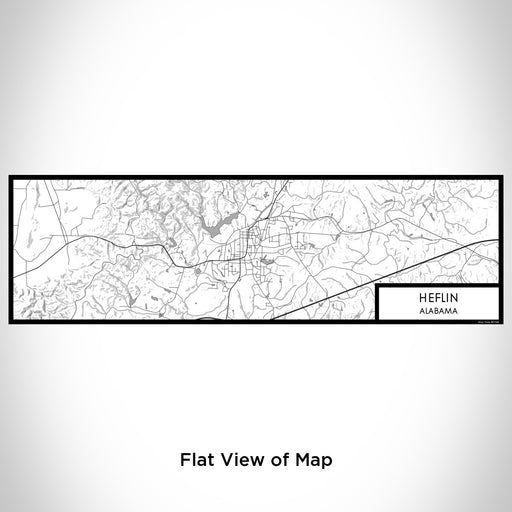 Flat View of Map Custom Heflin Alabama Map Enamel Mug in Classic