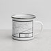 Right View Custom Heflin Alabama Map Enamel Mug in Classic