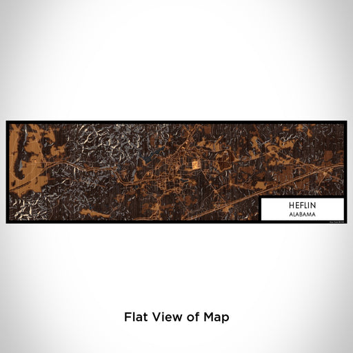 Flat View of Map Custom Heflin Alabama Map Enamel Mug in Ember