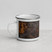 Left View Custom Heflin Alabama Map Enamel Mug in Ember