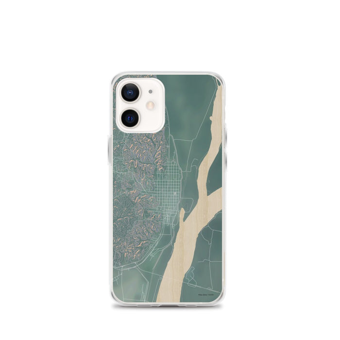 Custom iPhone 12 mini Helena Arkansas Map Phone Case in Afternoon