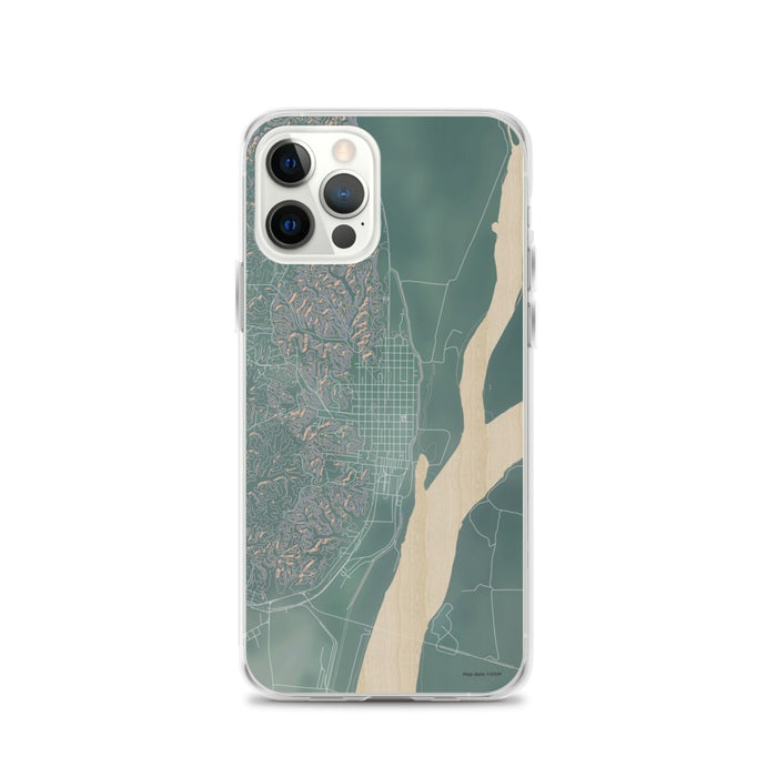 Custom iPhone 12 Pro Helena Arkansas Map Phone Case in Afternoon