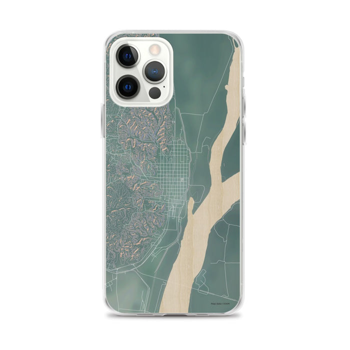 Custom iPhone 12 Pro Max Helena Arkansas Map Phone Case in Afternoon