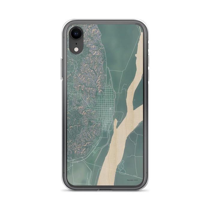 Custom iPhone XR Helena Arkansas Map Phone Case in Afternoon