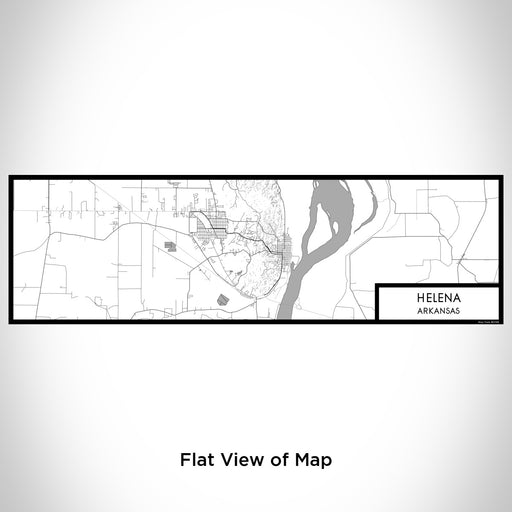 Flat View of Map Custom Helena Arkansas Map Enamel Mug in Classic